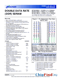 Datasheet MT46V64M4 manufacturer Micron